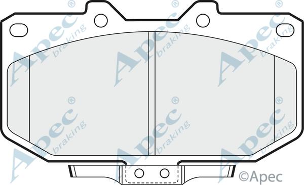 APEC PAD698 - Kit de plaquettes de frein, frein à disque cwaw.fr