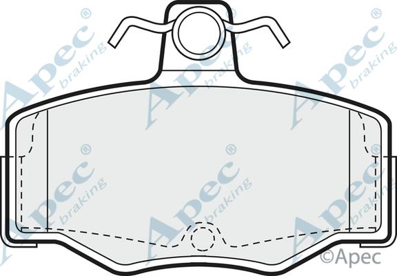 APEC PAD693 - Kit de plaquettes de frein, frein à disque cwaw.fr