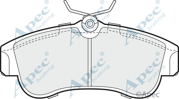 APEC PAD692 - Kit de plaquettes de frein, frein à disque cwaw.fr