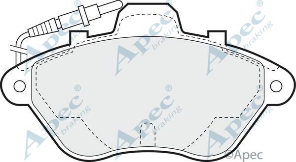 APEC PAD649 - Kit de plaquettes de frein, frein à disque cwaw.fr