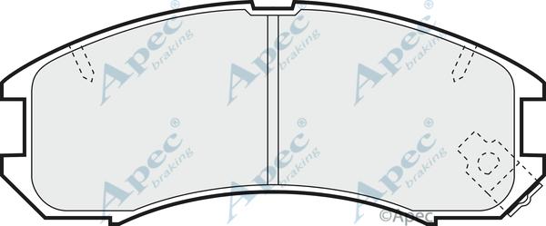 APEC PAD640 - Kit de plaquettes de frein, frein à disque cwaw.fr