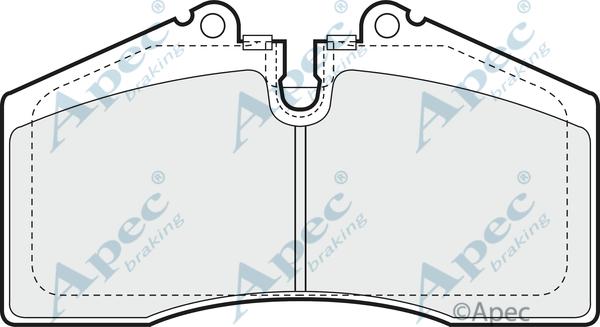 APEC PAD642 - Kit de plaquettes de frein, frein à disque cwaw.fr