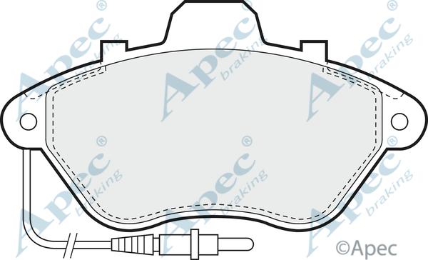 APEC PAD654 - Kit de plaquettes de frein, frein à disque cwaw.fr