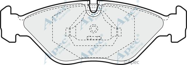 APEC PAD651 - Kit de plaquettes de frein, frein à disque cwaw.fr