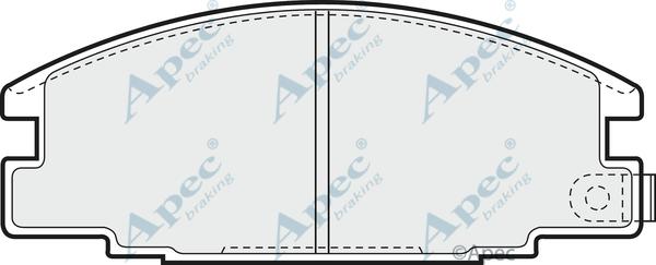 APEC PAD653 - Kit de plaquettes de frein, frein à disque cwaw.fr