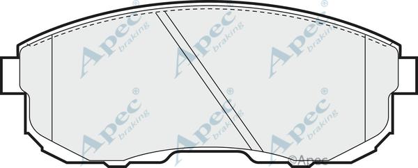 APEC PAD669 - Kit de plaquettes de frein, frein à disque cwaw.fr