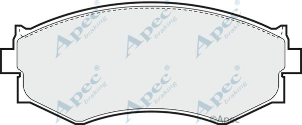 APEC PAD666 - Kit de plaquettes de frein, frein à disque cwaw.fr