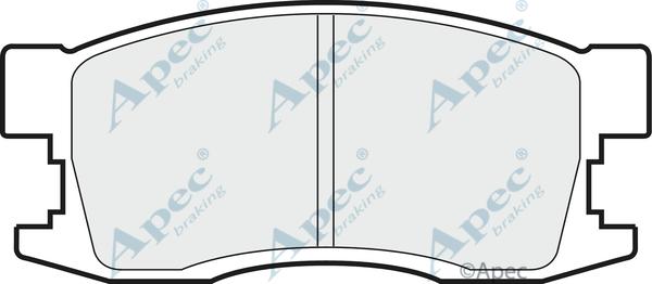 APEC PAD663 - Kit de plaquettes de frein, frein à disque cwaw.fr