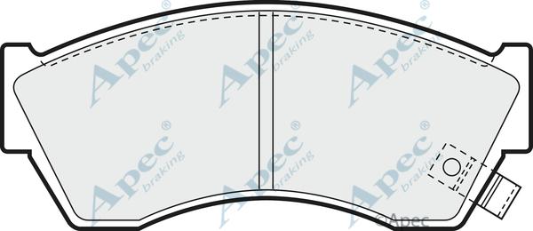 APEC PAD662 - Kit de plaquettes de frein, frein à disque cwaw.fr