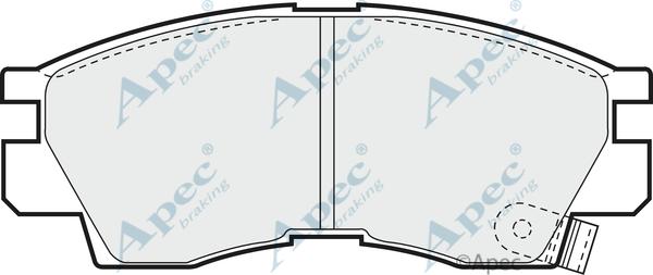 APEC PAD667 - Kit de plaquettes de frein, frein à disque cwaw.fr