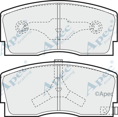 APEC PAD606 - Kit de plaquettes de frein, frein à disque cwaw.fr