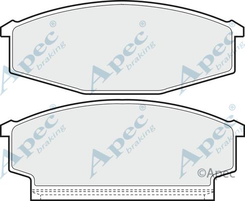 APEC PAD601 - Kit de plaquettes de frein, frein à disque cwaw.fr