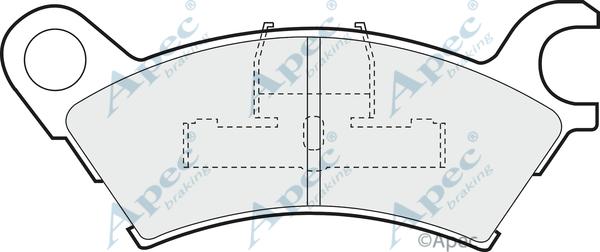 APEC PAD603 - Kit de plaquettes de frein, frein à disque cwaw.fr