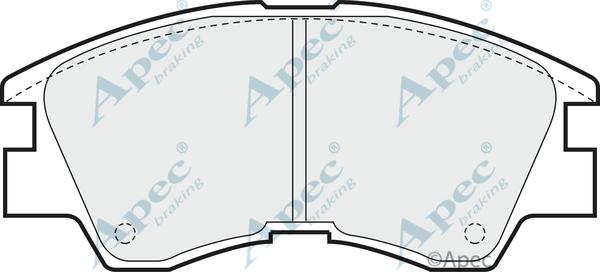 APEC PAD602 - Kit de plaquettes de frein, frein à disque cwaw.fr