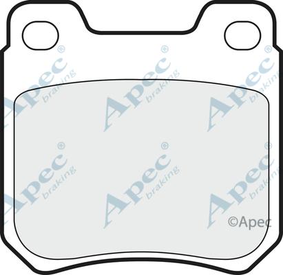 APEC PAD619 - Kit de plaquettes de frein, frein à disque cwaw.fr