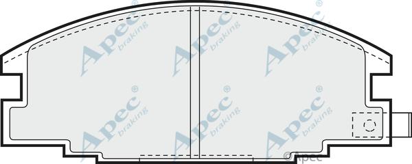 APEC PAD615 - Kit de plaquettes de frein, frein à disque cwaw.fr