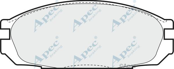 APEC PAD616 - Kit de plaquettes de frein, frein à disque cwaw.fr