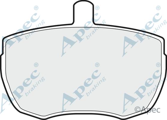 APEC PAD61 - Kit de plaquettes de frein, frein à disque cwaw.fr