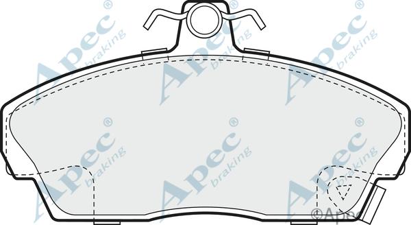 APEC PAD689 - Kit de plaquettes de frein, frein à disque cwaw.fr