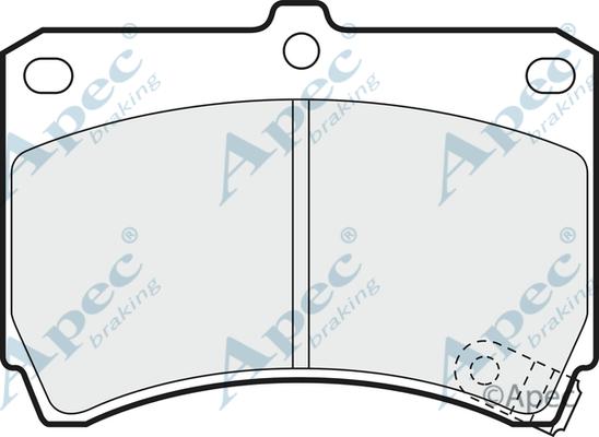 APEC PAD684 - Kit de plaquettes de frein, frein à disque cwaw.fr