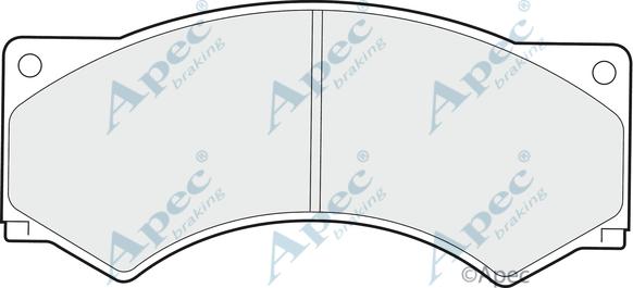 APEC PAD686 - Kit de plaquettes de frein, frein à disque cwaw.fr