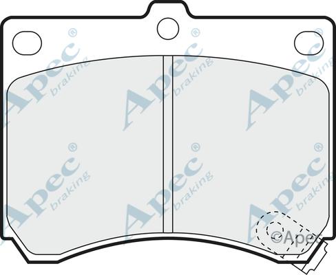 APEC PAD687 - Kit de plaquettes de frein, frein à disque cwaw.fr