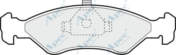 APEC PAD631 - Kit de plaquettes de frein, frein à disque cwaw.fr