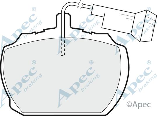 APEC PAD63 - Kit de plaquettes de frein, frein à disque cwaw.fr