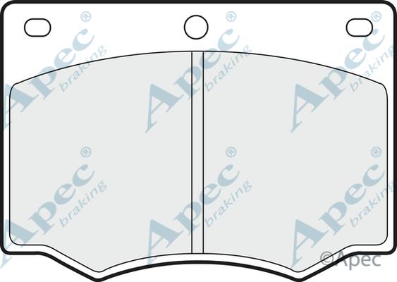 APEC PAD629 - Kit de plaquettes de frein, frein à disque cwaw.fr