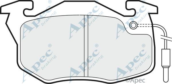 APEC PAD624 - Kit de plaquettes de frein, frein à disque cwaw.fr