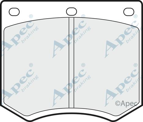 APEC PAD626 - Kit de plaquettes de frein, frein à disque cwaw.fr