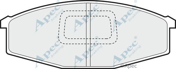 APEC PAD620 - Kit de plaquettes de frein, frein à disque cwaw.fr