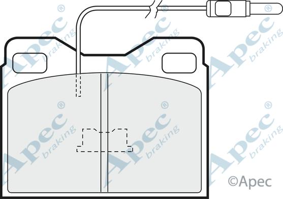 APEC PAD621 - Kit de plaquettes de frein, frein à disque cwaw.fr