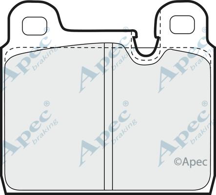 APEC PAD622 - Kit de plaquettes de frein, frein à disque cwaw.fr