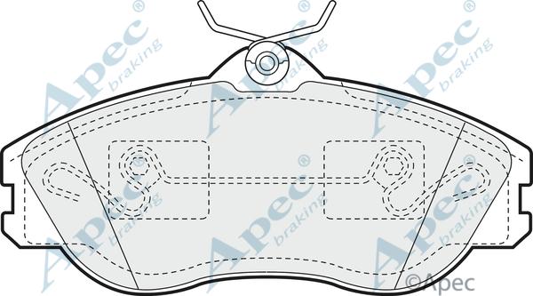 APEC PAD675 - Kit de plaquettes de frein, frein à disque cwaw.fr