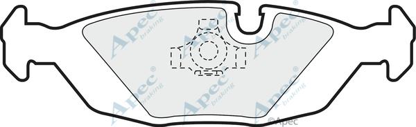 APEC PAD676 - Kit de plaquettes de frein, frein à disque cwaw.fr