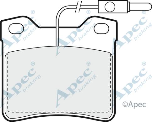 APEC PAD678 - Kit de plaquettes de frein, frein à disque cwaw.fr