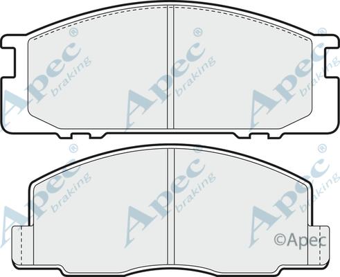 APEC PAD673 - Kit de plaquettes de frein, frein à disque cwaw.fr