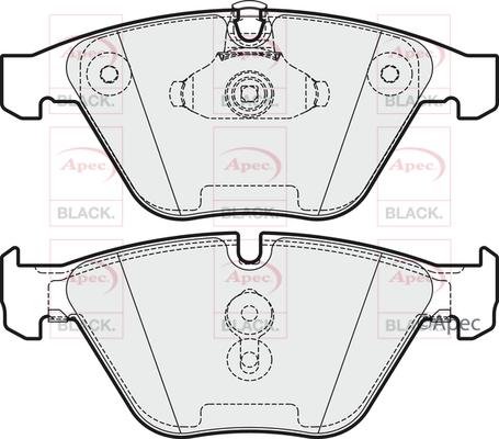 APEC PAD1991B - Kit de plaquettes de frein, frein à disque cwaw.fr