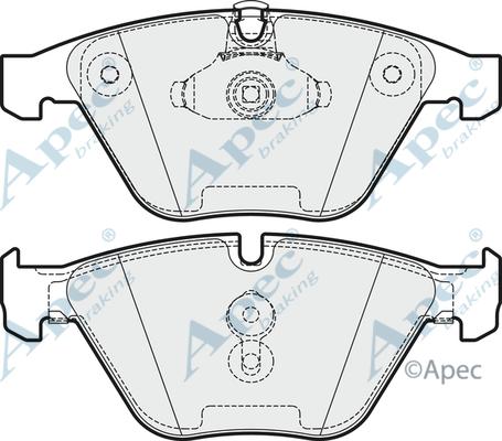 APEC PAD1991 - Kit de plaquettes de frein, frein à disque cwaw.fr