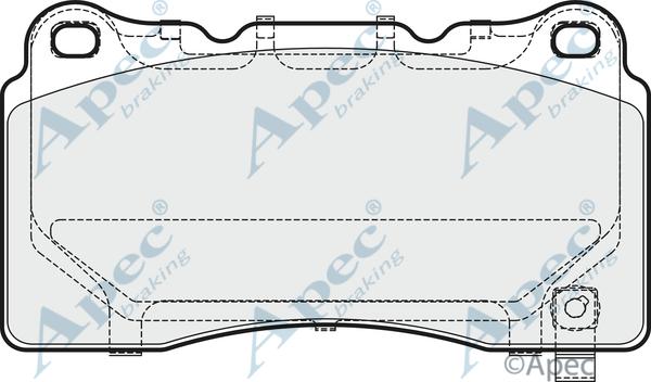 APEC PAD1993 - Kit de plaquettes de frein, frein à disque cwaw.fr