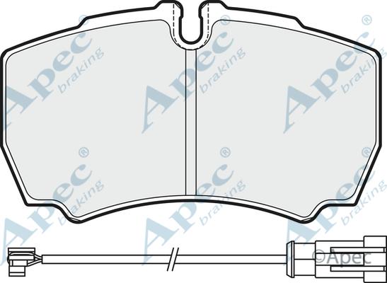 APEC PAD1992 - Kit de plaquettes de frein, frein à disque cwaw.fr