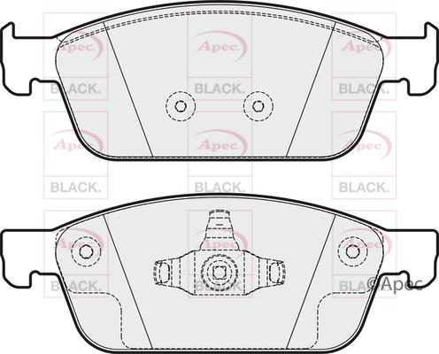 APEC PAD1949B - Kit de plaquettes de frein, frein à disque cwaw.fr