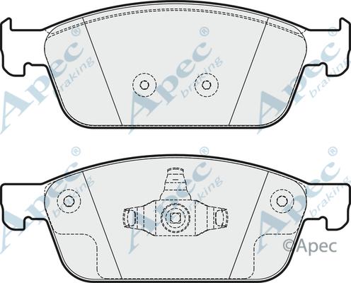 APEC PAD1949 - Kit de plaquettes de frein, frein à disque cwaw.fr