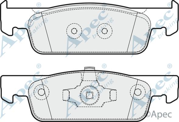 APEC PAD1944 - Kit de plaquettes de frein, frein à disque cwaw.fr