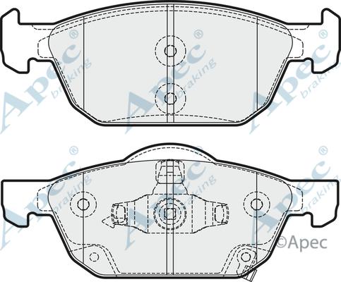 APEC PAD1959 - Kit de plaquettes de frein, frein à disque cwaw.fr