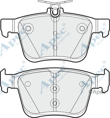 APEC PAD1903 - Kit de plaquettes de frein, frein à disque cwaw.fr