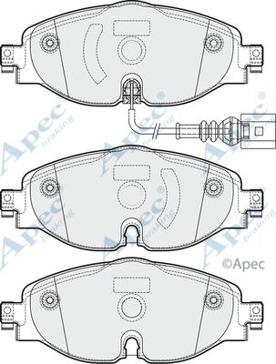 APEC PAD1902 - Kit de plaquettes de frein, frein à disque cwaw.fr