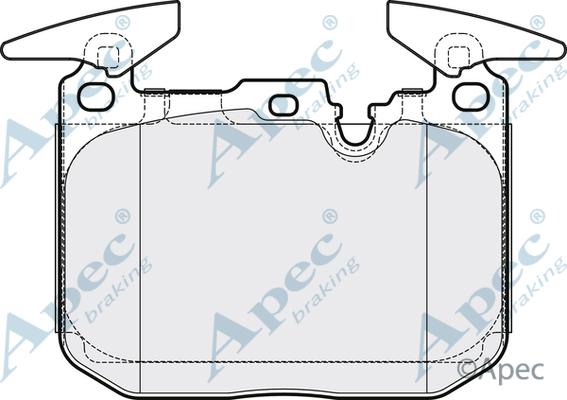 APEC PAD1907B - Kit de plaquettes de frein, frein à disque cwaw.fr