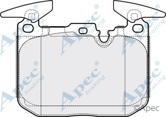 APEC PAD1907 - Kit de plaquettes de frein, frein à disque cwaw.fr